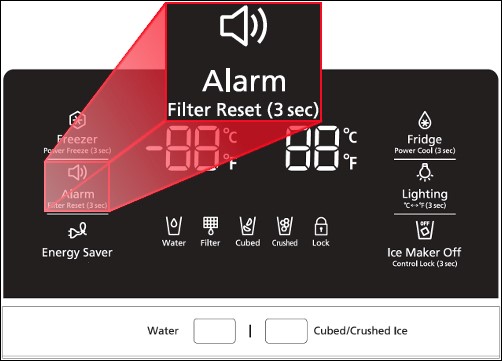 How To Reset The Water Filter Indicator On a Samsung Fridge. | Water